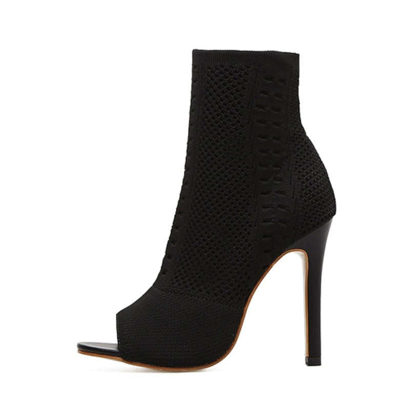 Knitted Ankle Boots- Sansa Costa