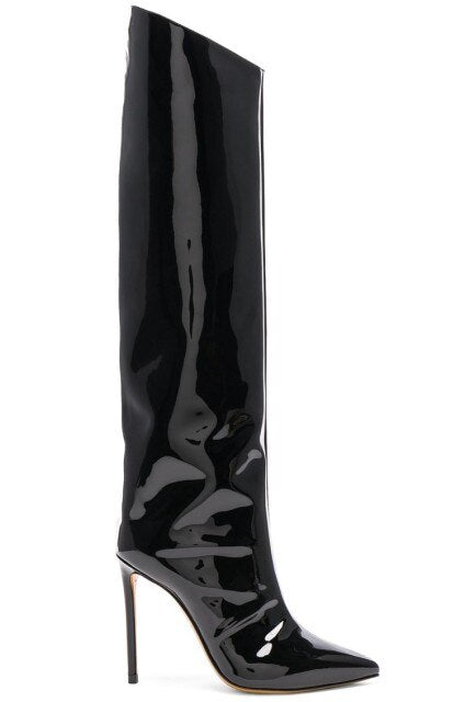 Runway Candy Color Knee High Boots- Sansa Costa