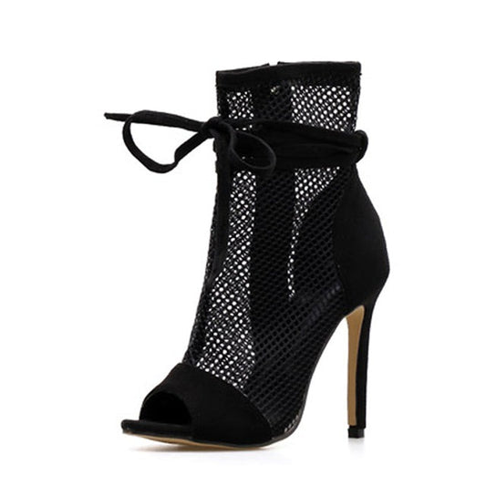 Sexy High Heel Peep-toe Boots- Sansa Costa