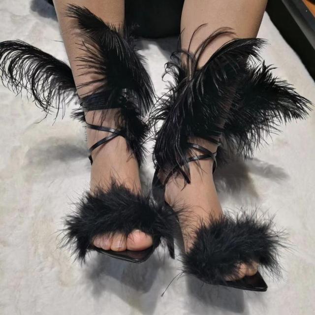 Bright Feather Sandals - Sansa Costa