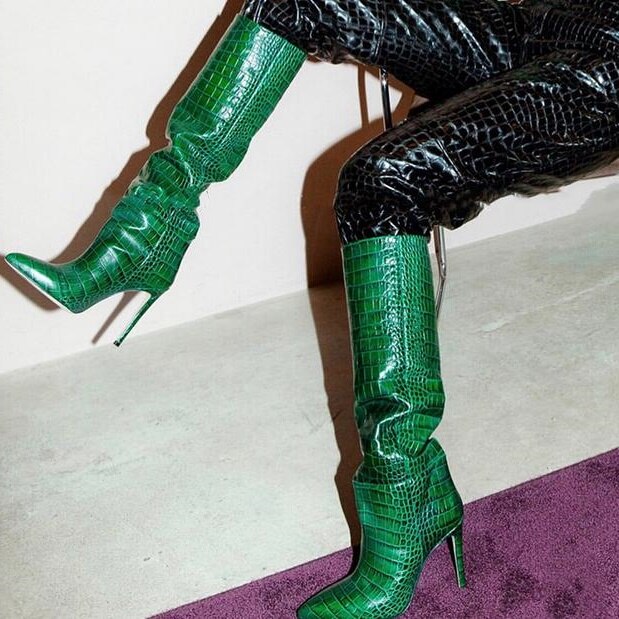  Pattern Knee High Boots- Sansa Costa