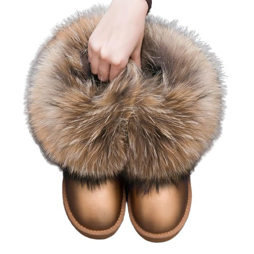 Fur Design Ankle Boots - Sansa Costa