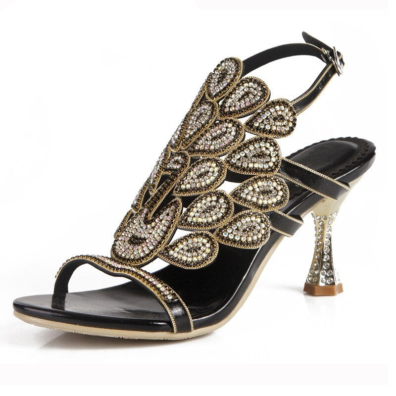 Peacock Style Sandals- Sansa Costa