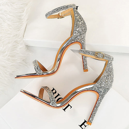 Fetish High Heels Bling Sandals- Sansa Costa