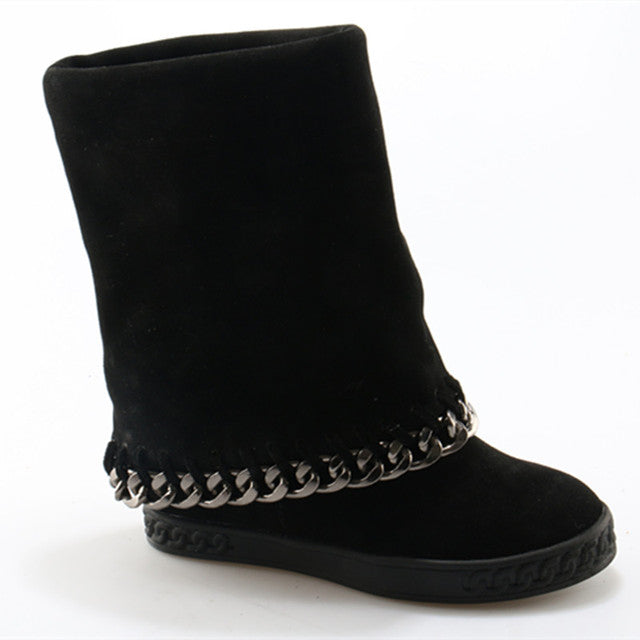 Inner Wedge Suede Ankle Boots- Sansa Costa