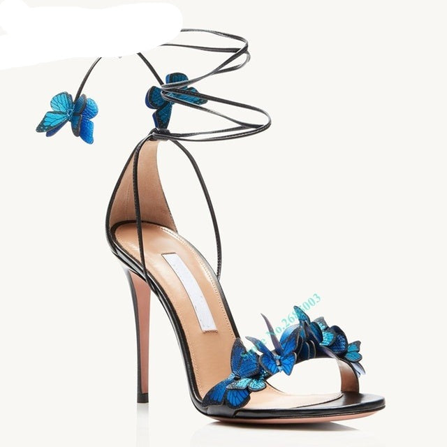 Butterfly Straps Lace-up Sandals- Sansa Costa