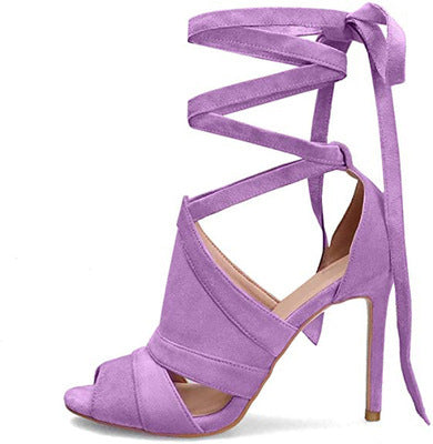 Gladiator Peep Toe Sandals- Sansa Costa