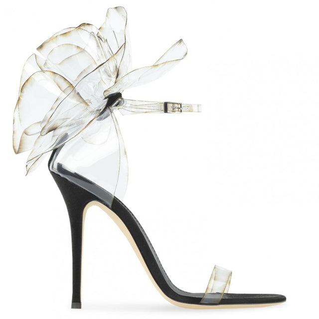 Flower-design Thin High Heel Sandals- Sansa Costa